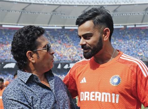 Sachin Tendulkar Gifts Virat Kohli His Signed Jersey Ahead Of The World ...