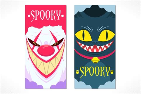 Scary Face Cards