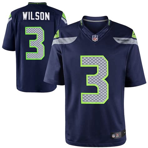 Nike Russell Wilson Seattle Seahawks Youth College Navy Limited Jersey