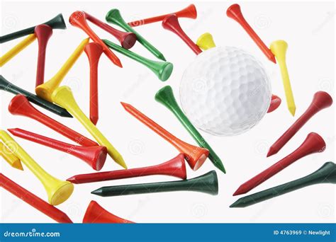 Golf Ball and Tees stock image. Image of fitness, golf - 4763969