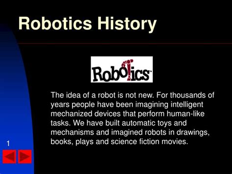 PPT - Robotics History PowerPoint Presentation, free download - ID:5311098