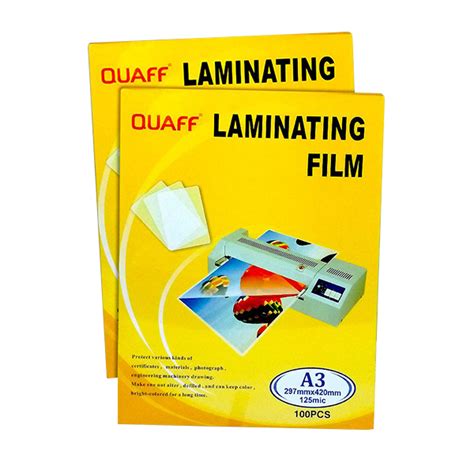 Quaff Laminating Film A3 303mm x 426mm 125 microns | OfficeWorks.ph