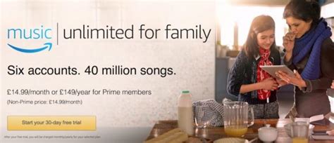 Amazon Rolls Out Music Unlimited 'Family Plan' to the U.K. for £15 per Month - AIVAnet