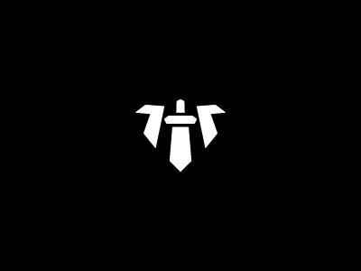 Letter H Sword Concept Logo