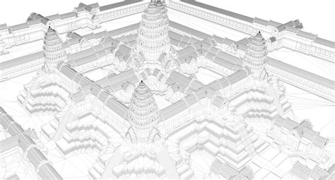 3d angkor wat model