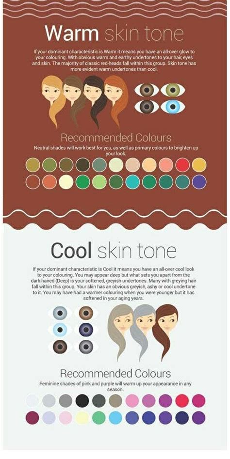 How to understand the warm and cool undertones | Warm skin tone colors ...