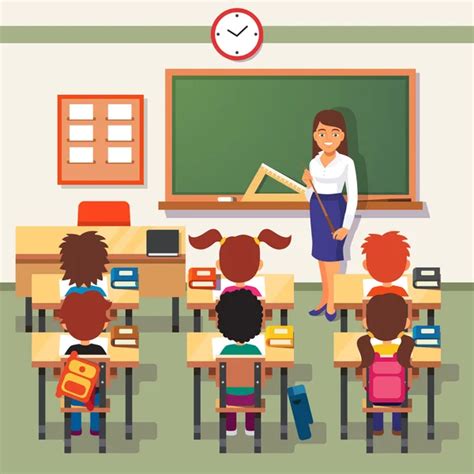 ᐈ Teaching classroom stock illustrations, Royalty Free students in classroom vectors | download ...