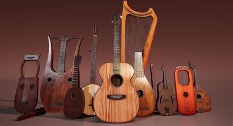 String Instruments Pack in Props - UE Marketplace