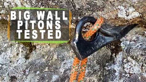 Climbing PITONS Tested - YouTube