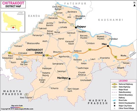 Chitrakoot District Map