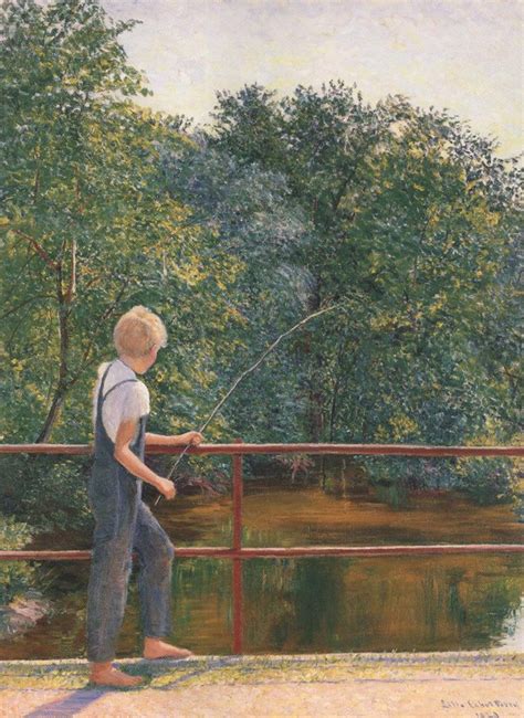 Boy Fishing 1929 Painting | Lilla Cabot Perry Oil Paintings