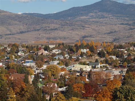 Omak, WA : Town of Omak WA taken from area above known as Pogue Flat ...