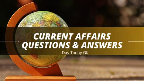 Current Affairs Quiz - DayTodayGK