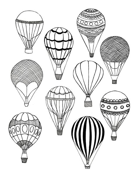 Pin on Embroidery ideas in 2020 | Balloon illustration, Air balloon ...