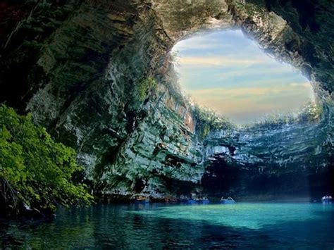 Melissani Cave in Kefalonia, Greece | Breathtaking places, Places to see, Beautiful places