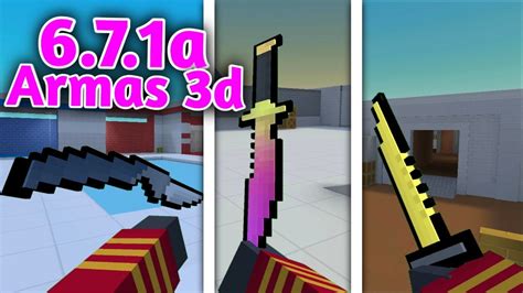 Block Strike 6.7.1a New Knifes Animation, All Weapon 3D (Bowie, Bayonet, Falchion) - YouTube