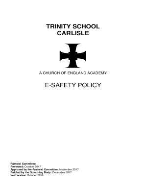 Fillable Online Trinity School Belvedere - Trinitas Academy TrustTrinity Church SchoolTrinity ...