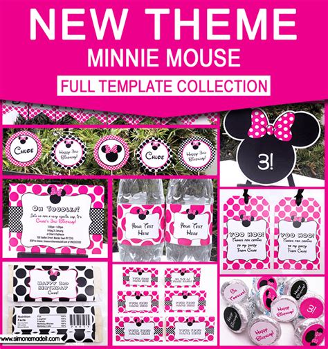 MINNIE MOUSE Printable Birthday Party Collection