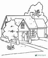 House Coloring Pages sketch template