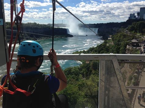 Here's what it's like to zipline at (but not over) Niagara Falls