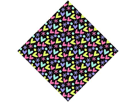 Rcraft™ Blazing Fireworks Neon Heart Craft Vinyl | Heart Craft Sheets & Rolls