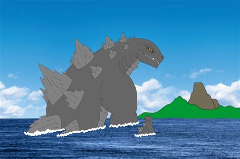 Art Trade - Godzilla and Baby Godzilla by AsylusGoji91 on DeviantArt