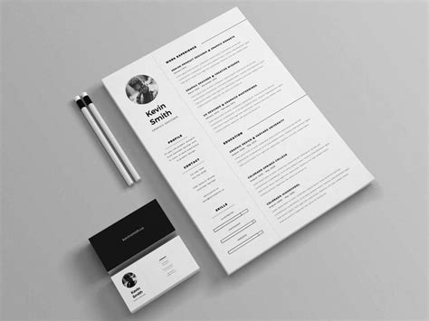 Minimalist Resume Word Template Free