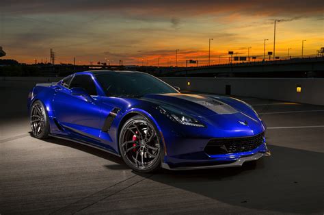 Chevy Corvette Grand Sport on Black Custom Wheels — CARiD.com Gallery