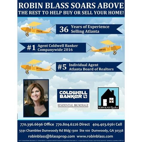 Ad designed for local real estate agent Robin Blass of Coldwell Banker ...