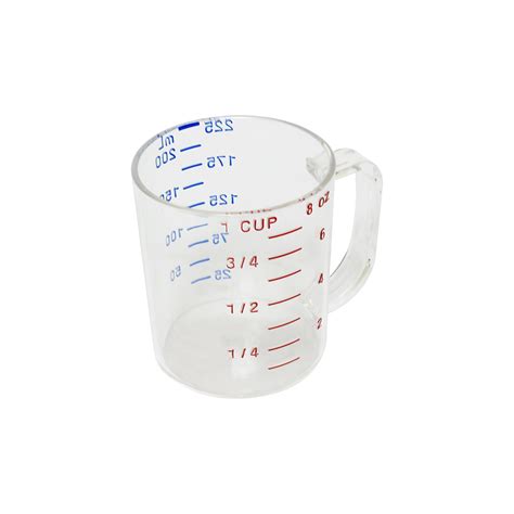 Excellante 1 cup/ 0.25 liter Polycaronate measuring cup, comes in each - Walmart.com