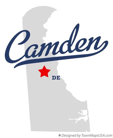 Map of Camden, DE, Delaware