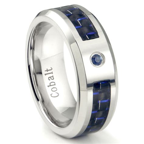 Mens Wedding Bands with Blue Sapphire - Wedding and Bridal Inspiration