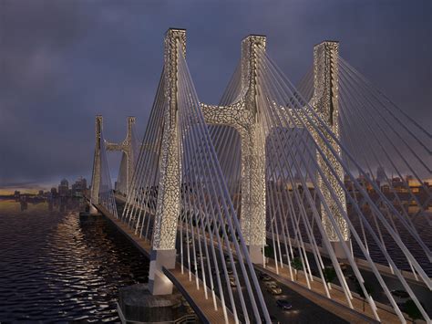 Cable-Stayed Bridge Design :: Behance