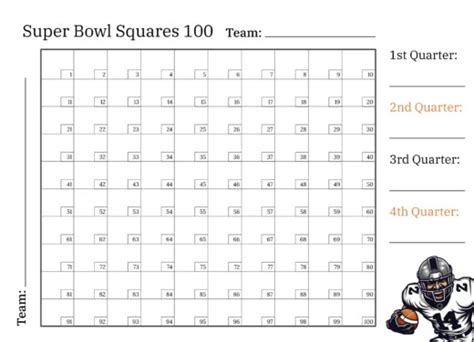 2024 Super Bowl Squares Template Generator - Traci Harmonie