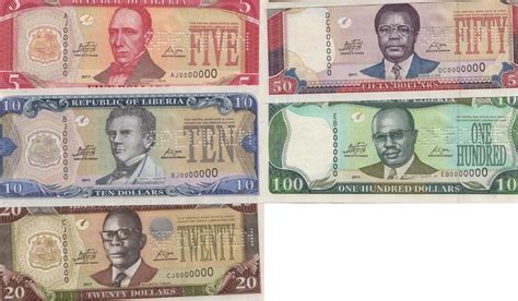 African Collectible - Liberia Dollars banknotes and more