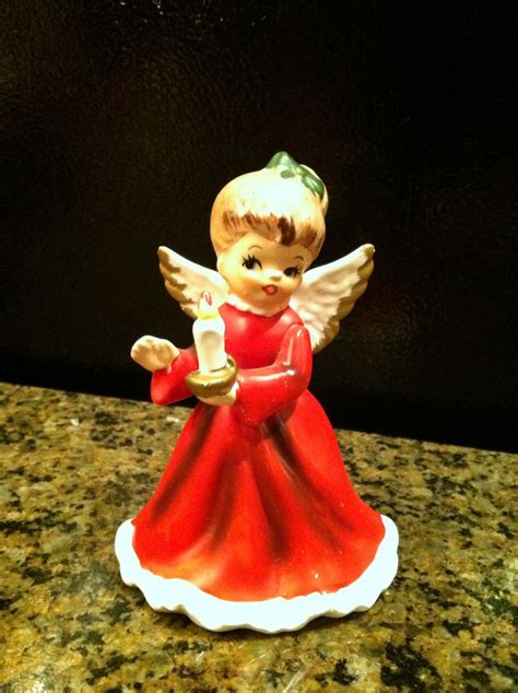 Vintage Christmas Angel Figurine | Christmas figurines, Vintage ...