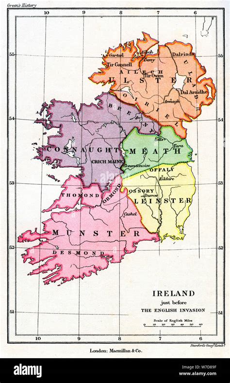 19th century ireland map hi-res stock photography and images - Alamy