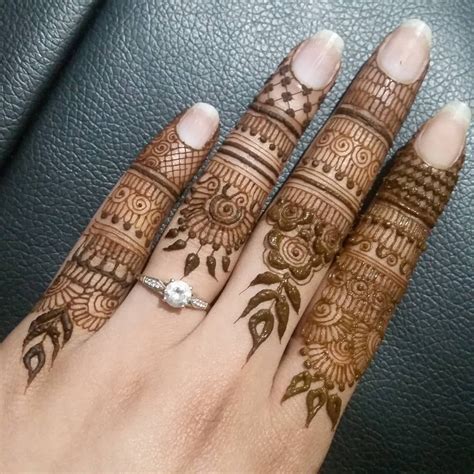 Always wanted to try doing tiny detailed henna designs on my fingers after being inspire ...