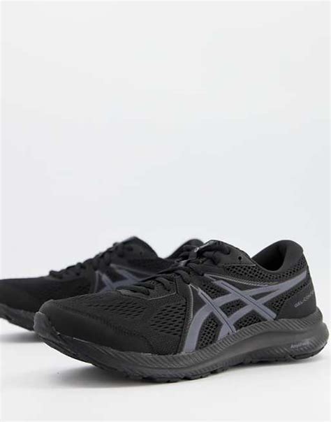 Asics Running Gel-Contend 7 trainers in black | ASOS