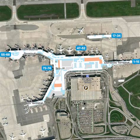 Montreal Trudeau Airport Map | YUL Terminal Guide