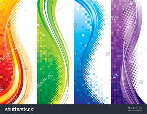 Design Set Vertical Modern Backgrounds Vector Stock Vector 48791749 - Shutterstock