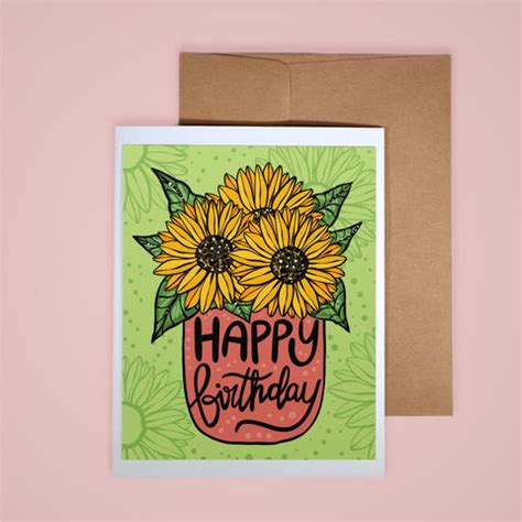 Card - Happy Birthday Sunflowers – ANNOTATED AUDREY