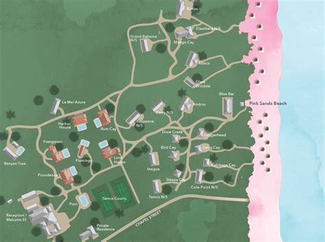 Resort Map | Pink Sands Resort | Bahamas