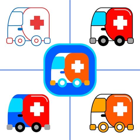 Premium Vector | Ambulance car in flat design style