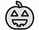 Halloween Jack O Lantern Dot Art coloring Page  Free Printable sketch template