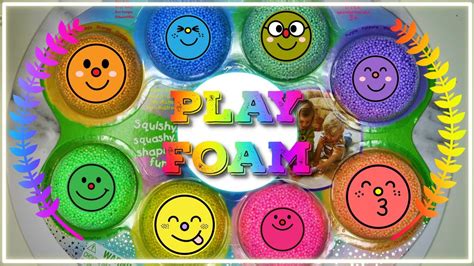 PLAY FOAM / crunchy slime - squishy, squashy, shaping fun! - YouTube