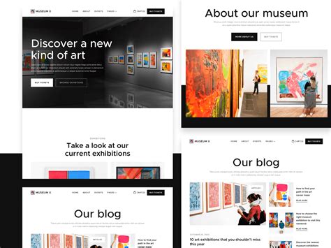 Museum X - Artist HTML5 Responsive Website Template