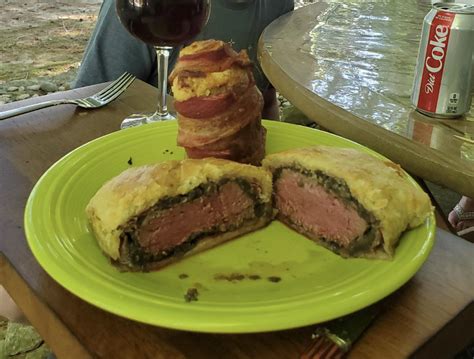 My very first Beef Wellington made with prime fillets. Turned out amazing! Bottoms got a bit ...