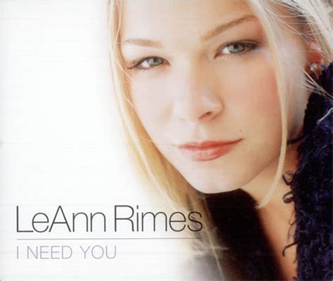 Leann Rimes I Need You UK Double Cd Single Set CUBC/X60 I Need You ...