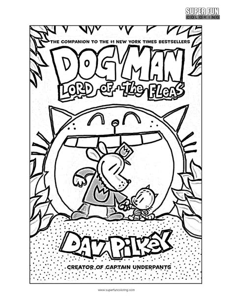 Dog Man Cartoon Pages Coloring Pages